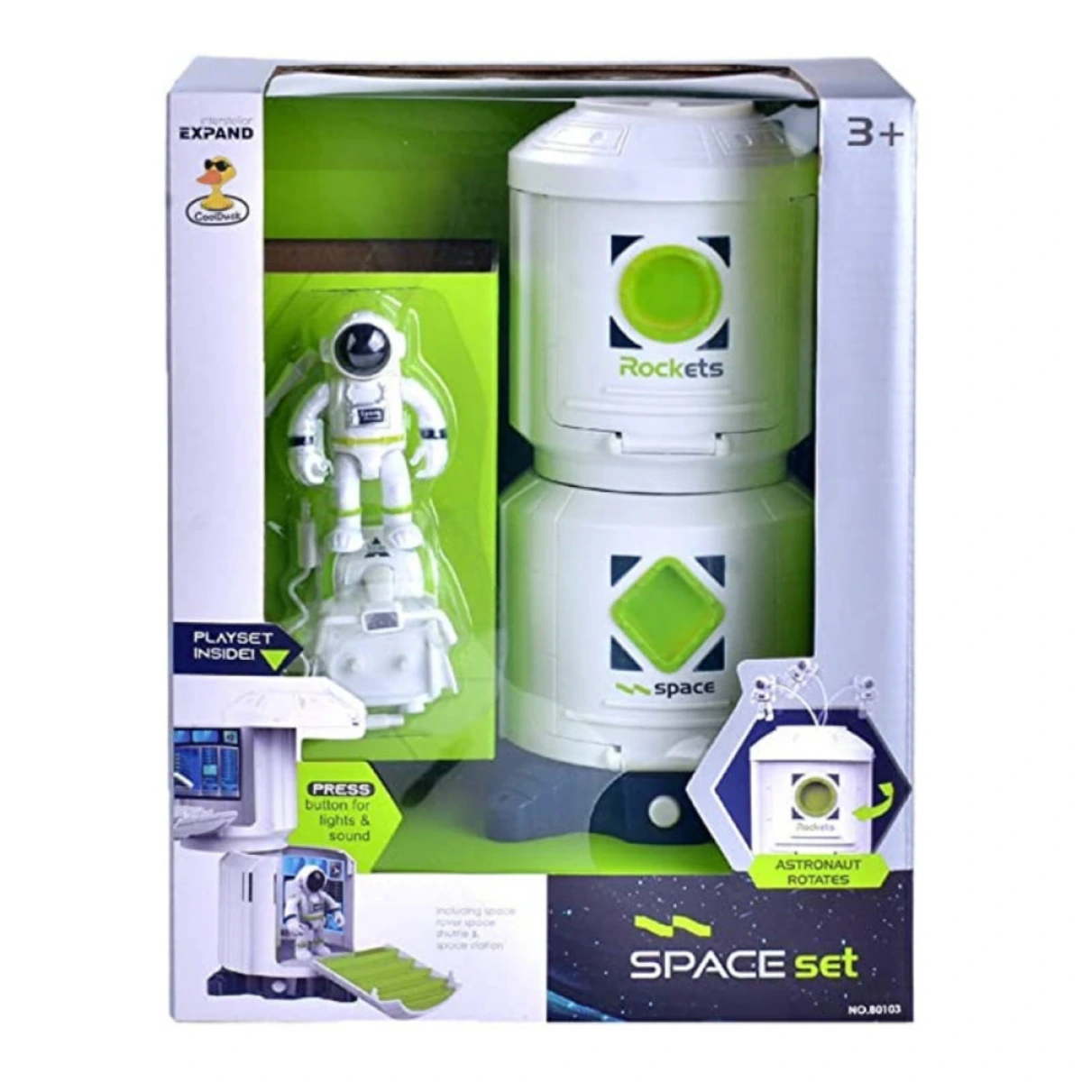 KIDER TOYS ΔΙΑΣΤΗΜΙΚΟΣ ΣΤΑΘΜΟΣ ΜΕ ΑΣΤΡΟΝΑΥΤΗ 80103