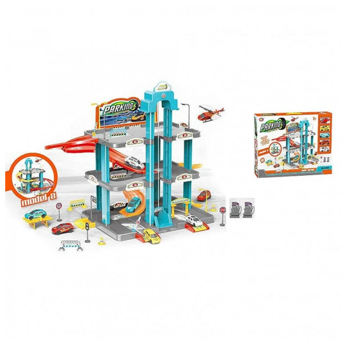 KIDER TOYS ΠΑΡΚΙΝΓΚ ΑΥΤΟΚΙΝΗΤΩΝ ΜΕ ΑΝΣΑΣΕΡ Α239