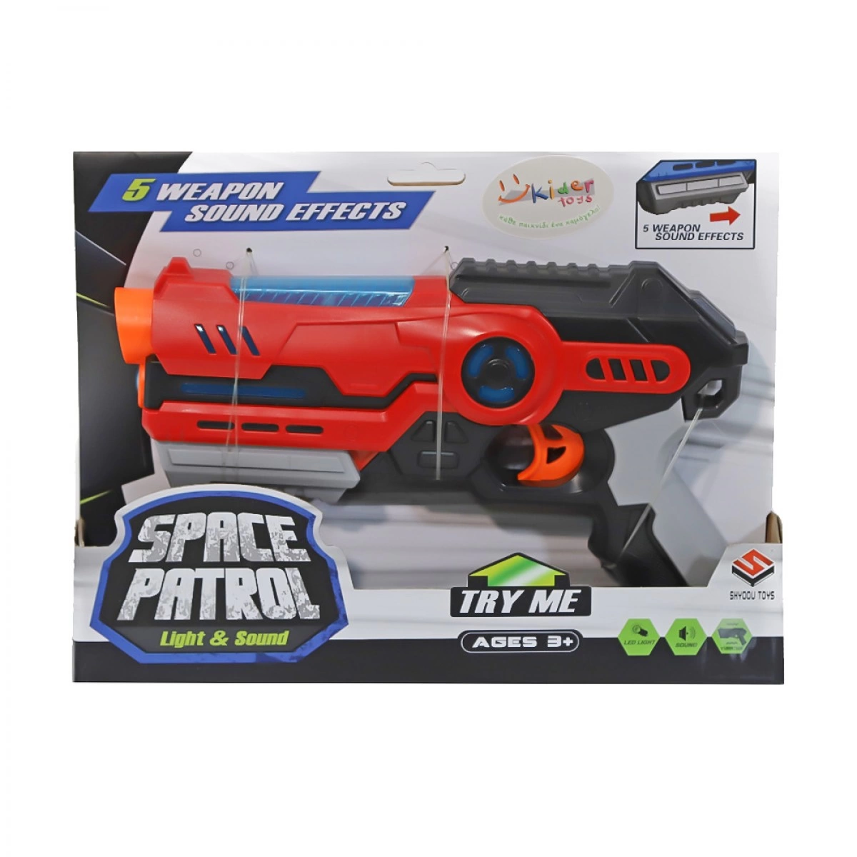 KIDER TOYS ΟΠΛΟ ΜΠΑΤΑΡΙΑΣ ΚΟΚΚΙΝΟ ΜΕ ΗΧΟΥΣ & ΦΩΤΑ 869-13R