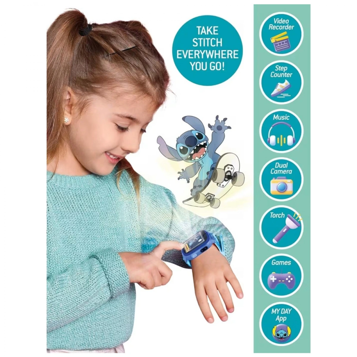 LISCIANI ΠΑΙΔΙΚΟ ΡΟΛΟΪ STITCH SMARTWATCH 107230