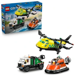 LEGO AIRPLANE SERVICE TRUCK & HOVERCRAFT 60505