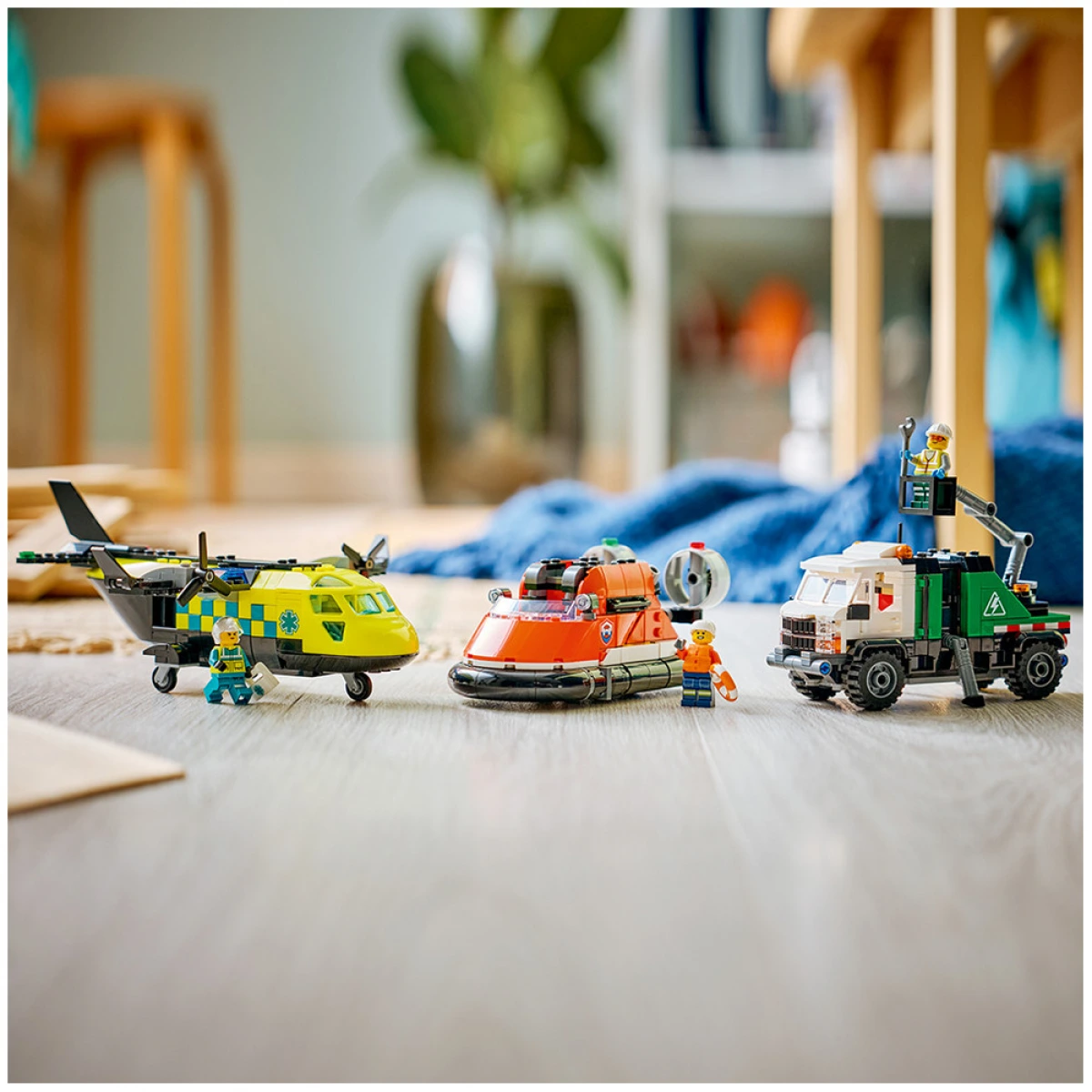 LEGO AIRPLANE SERVICE TRUCK & HOVERCRAFT 60505
