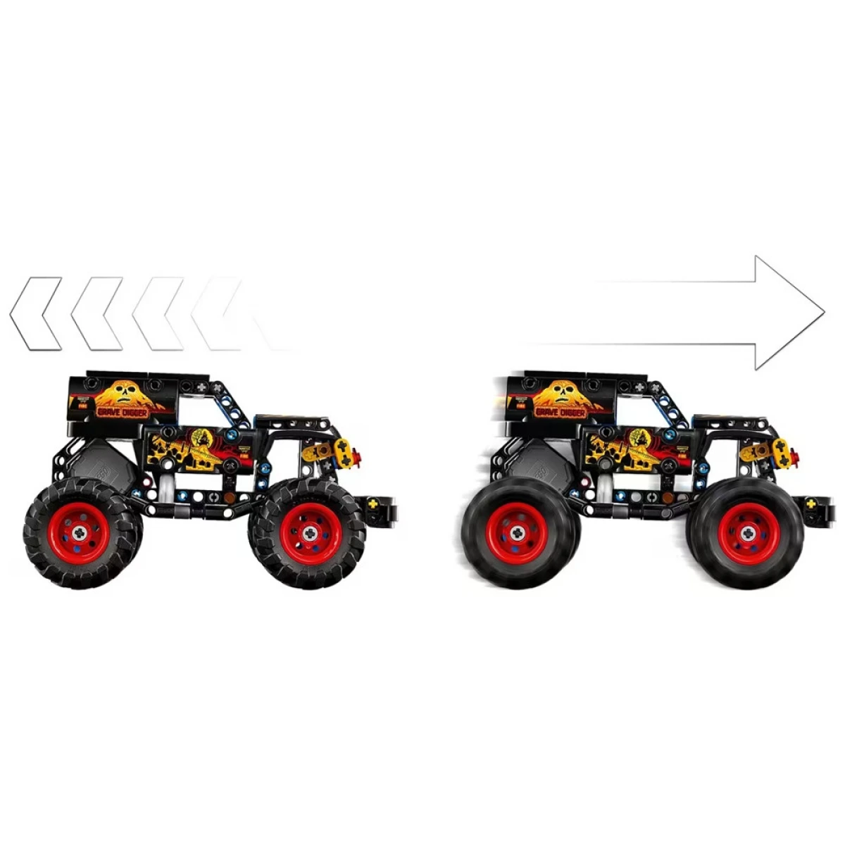 LEGO MONSTER JAM GRAVE DIGGER FIRE AND ICE 42219