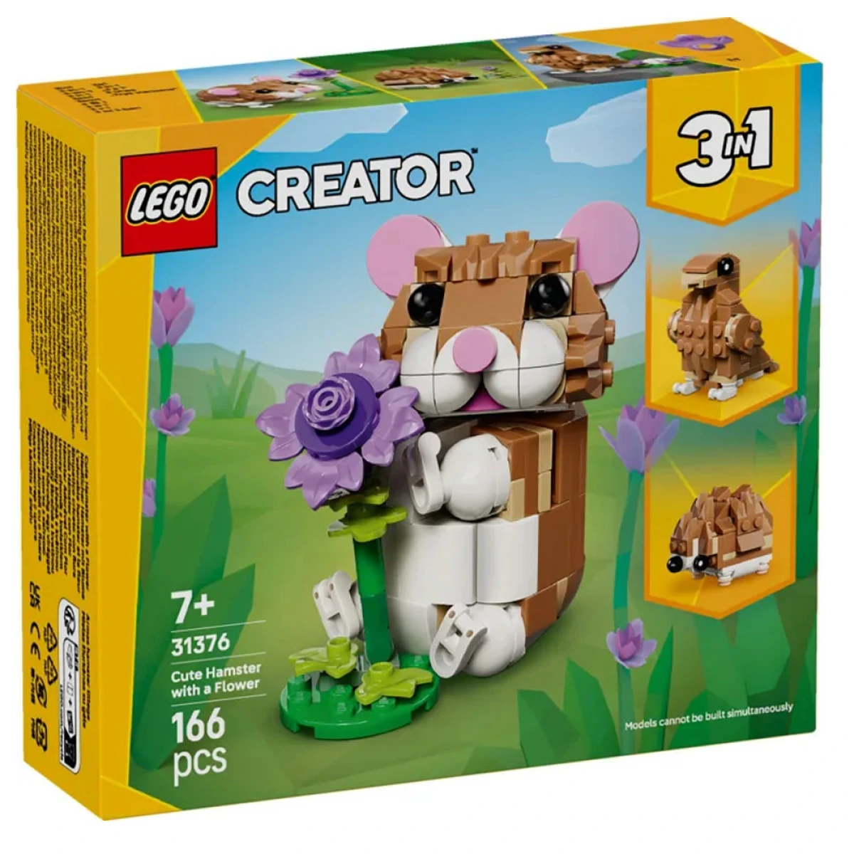 LEGO CUTE HAMSTER WITH A FLOWER 31376