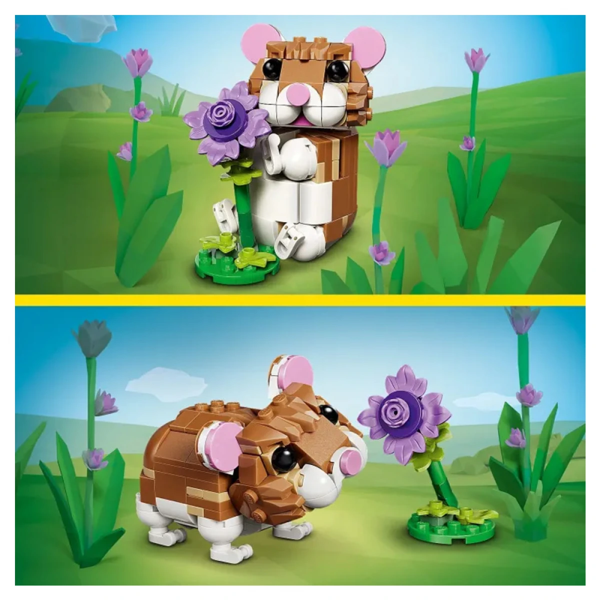 LEGO CUTE HAMSTER WITH A FLOWER 31376