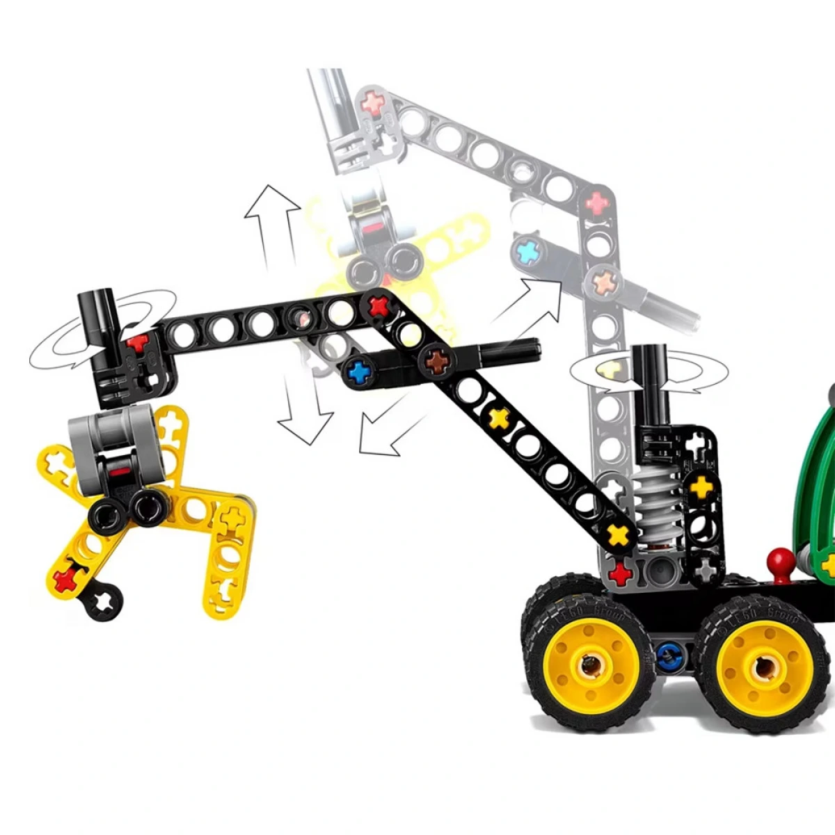 LEGO JOHN DEERE 1470H WHEELED HARVESTER 42218