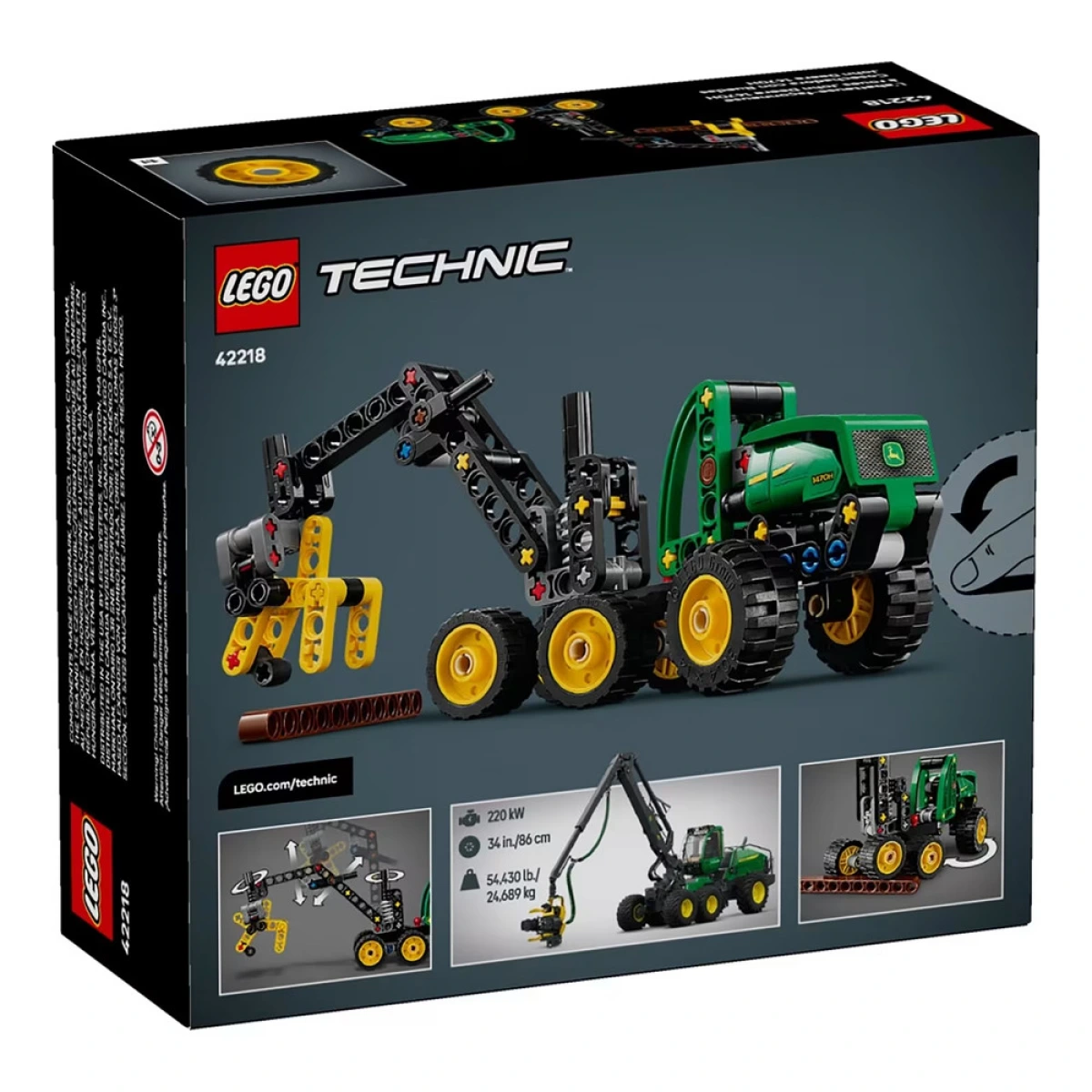 LEGO JOHN DEERE 1470H WHEELED HARVESTER 42218