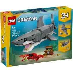LEGO LEGO FIERCE SHARK WITH A TREASURE CHEST NO 31381