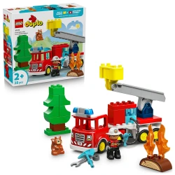 LEGO FIRE TRUCK WITH HOSE AND FIREFIGHTER 10473
