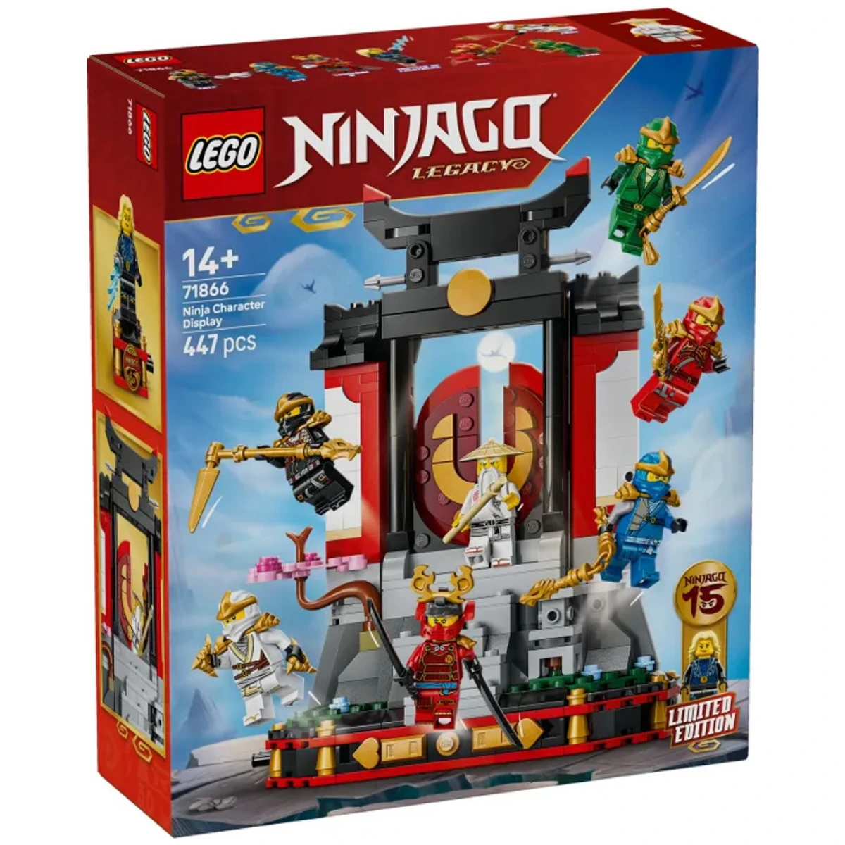 LEGO NINJA CHARACTER DISPLAY 15TH ANNIVERSARY 71866