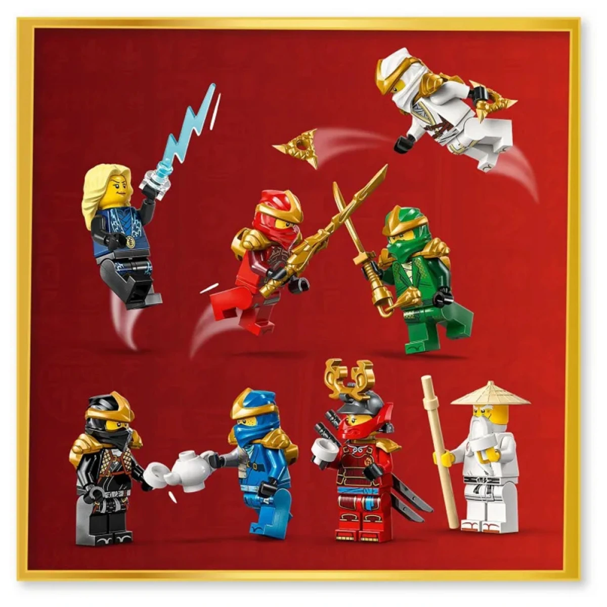 LEGO NINJA CHARACTER DISPLAY 15TH ANNIVERSARY 71866