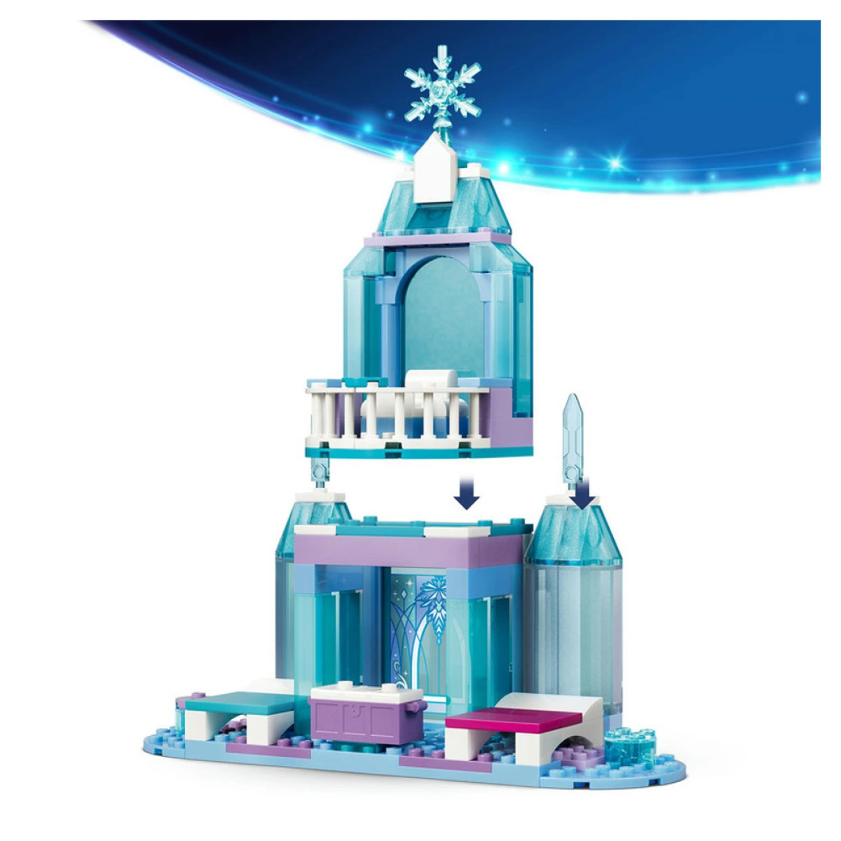 LEGO ELSA'S ICE CASTLE & SNOW RIDE ADVENTURE 43281