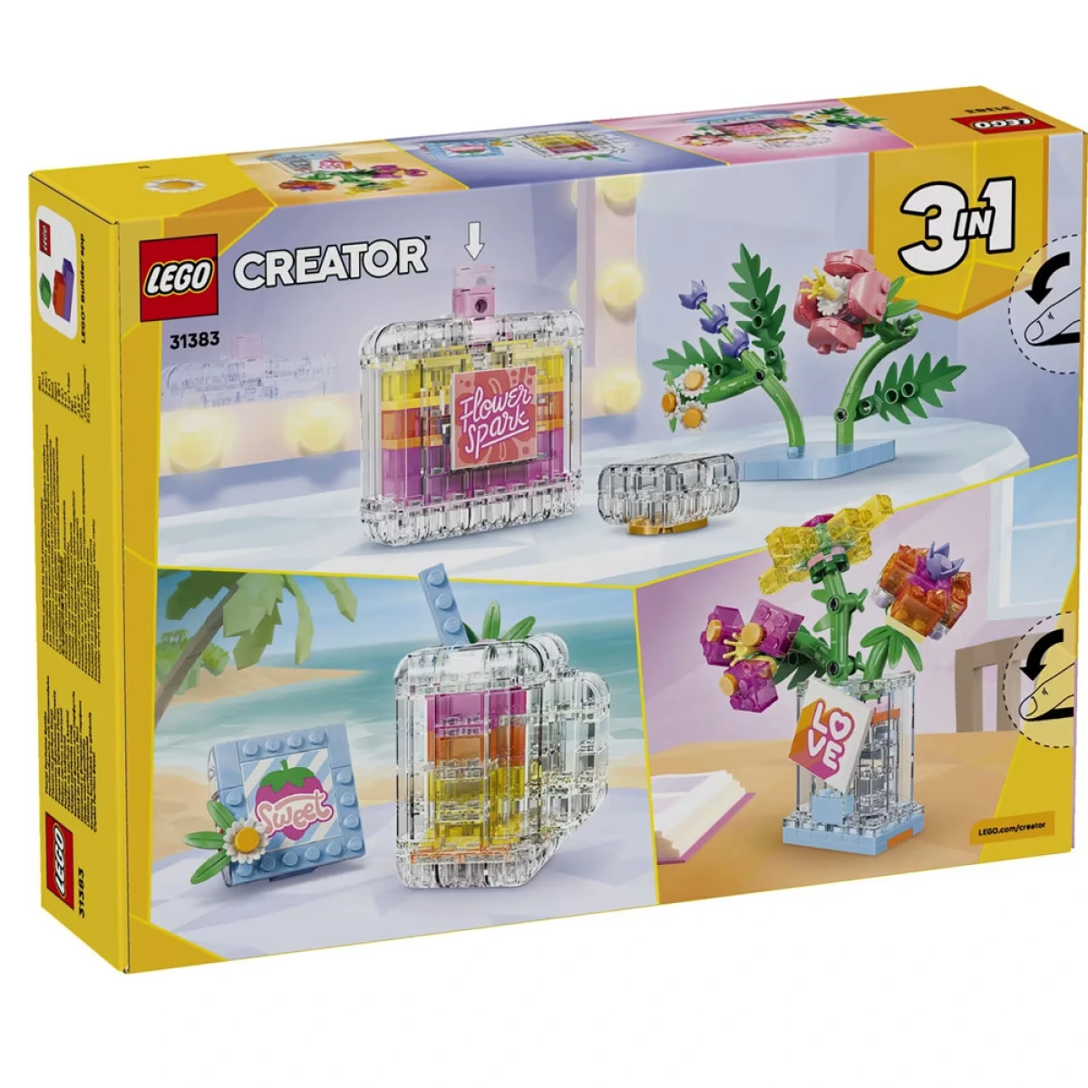 LEGO FLORAL DECOR PERFUME BOTTLE 31383