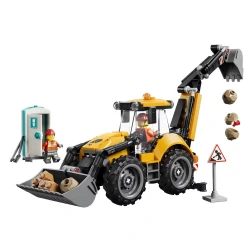 LEGO YELLOW BACKHOEL LOADER 60480