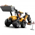LEGO YELLOW BACKHOEL LOADER 60480