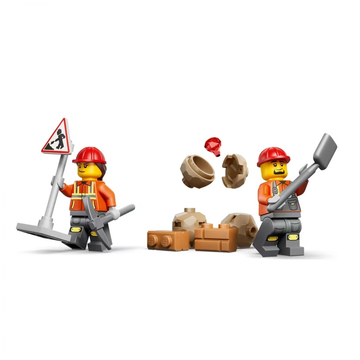 LEGO YELLOW BACKHOEL LOADER 60480