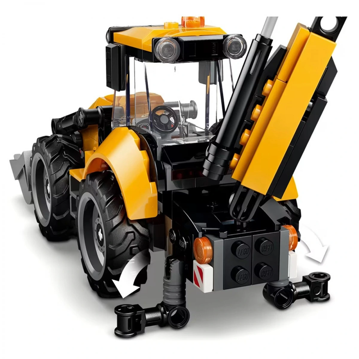 LEGO YELLOW BACKHOEL LOADER 60480