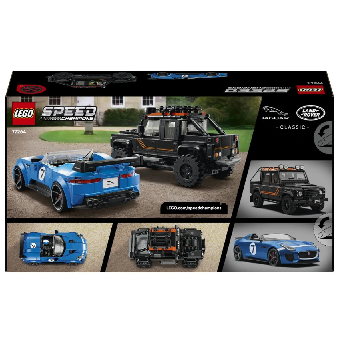 LEGO JAGUAR F-TYPE PROJECT 7 & LAND ROVER DEFENDER CLASSIC 77264