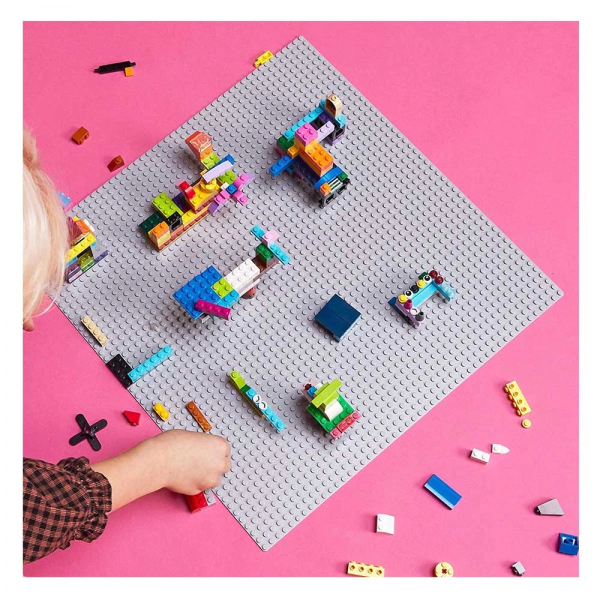 LEGO DUPLO GRAY BASEPLATE 11024