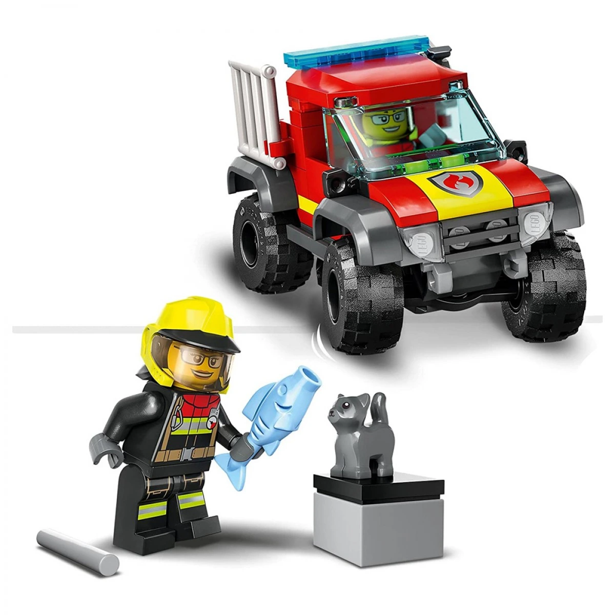 Lego-LEGO 4X4 FIRE TRUCK RESCUE 60393(60393) | lampridis.gr