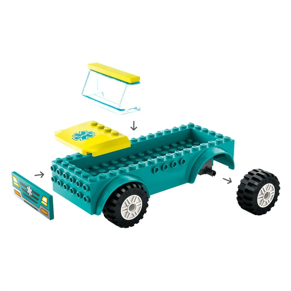 LEGO EMERGENCY AMBULANCE AND SNOWBOARDER 60403