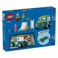 LEGO EMERGENCY AMBULANCE AND SNOWBOARDER 60403