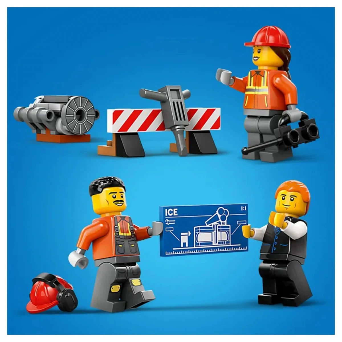 LEGO YELLOW CONSTRUCTION EXCAVATOR 60420