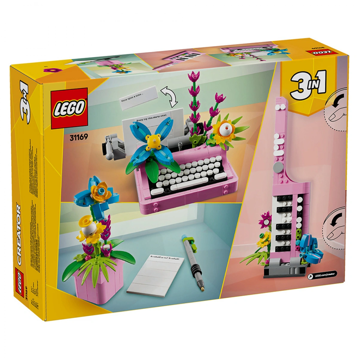 LEGO TYPEWRITER WITH FLOWERS 31169
