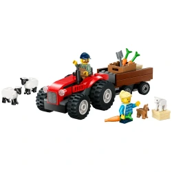 LEGO RED FARM TRACTOR WITH TRAILER & SHEEP 60461