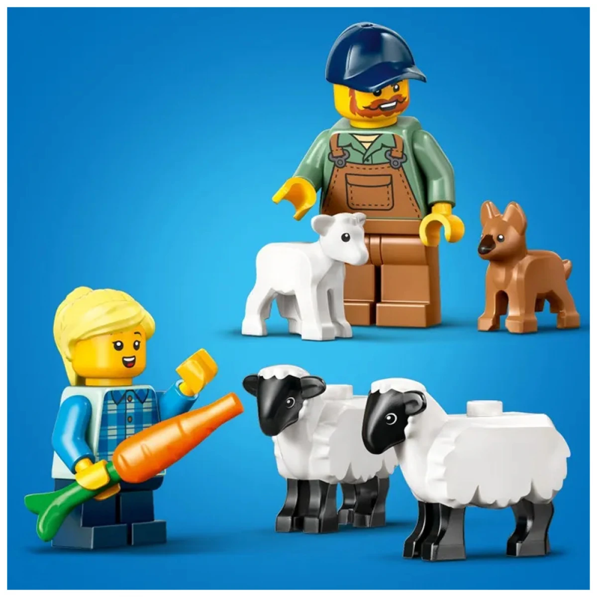 LEGO RED FARM TRACTOR WITH TRAILER & SHEEP 60461