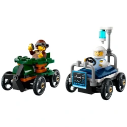 LEGO AIRPLANE VS HOSPITAL BED RACE CAR PACK 60459