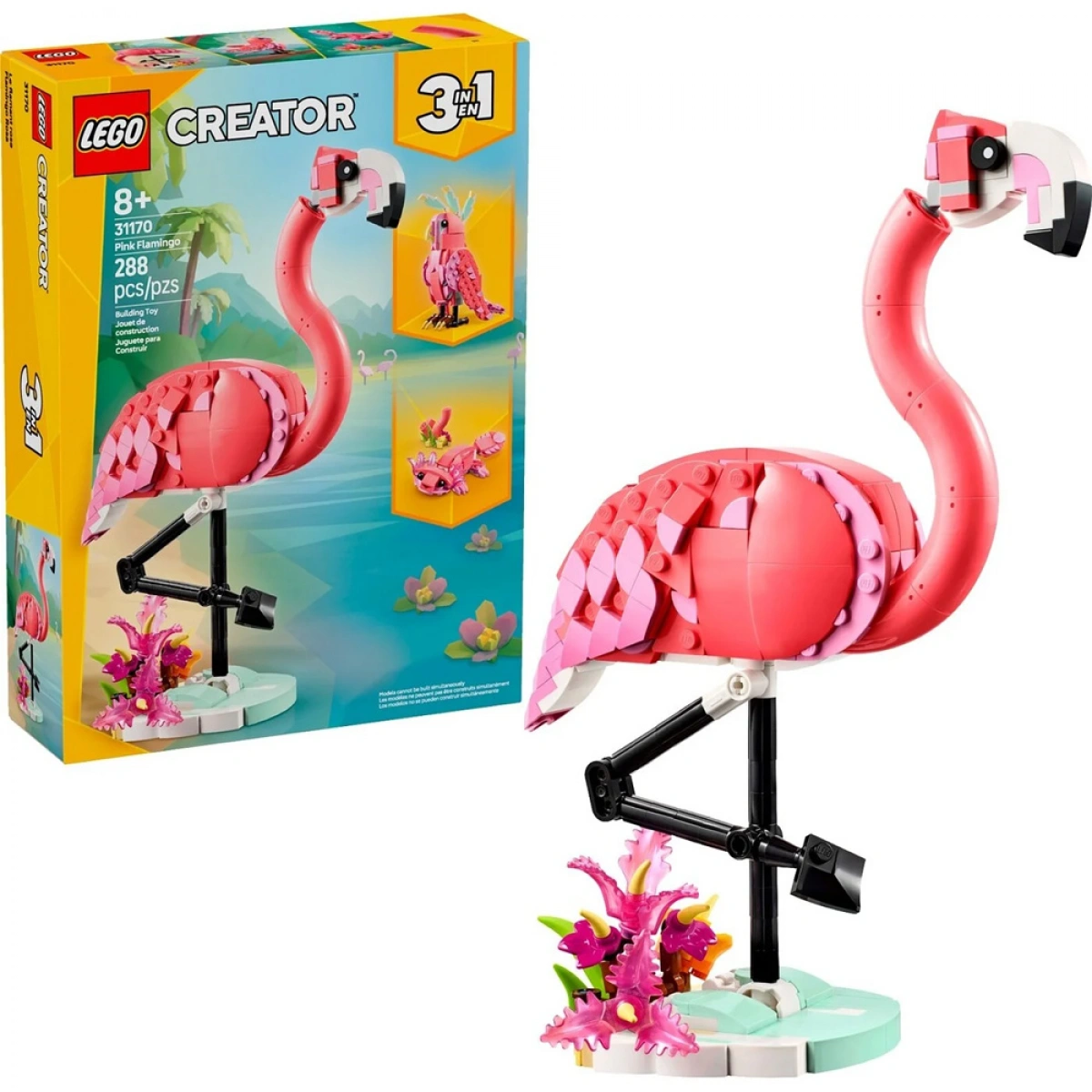 LEGO WILD ANIMALS PINK FLAMINGO 31170
