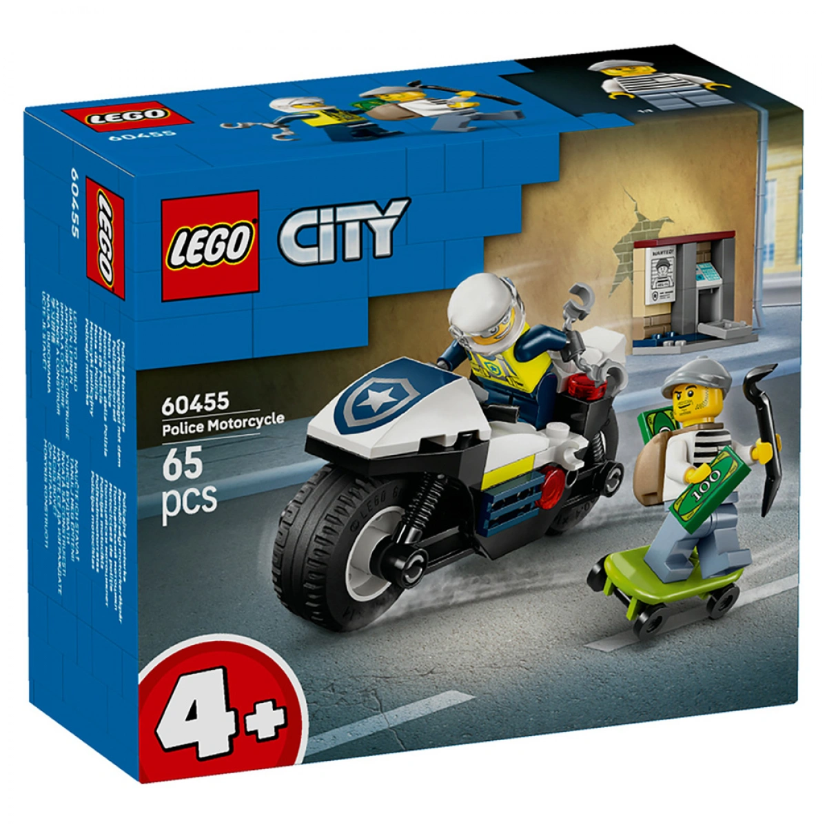 LEGO POLICE MOTORCYCLE CHASE 60455