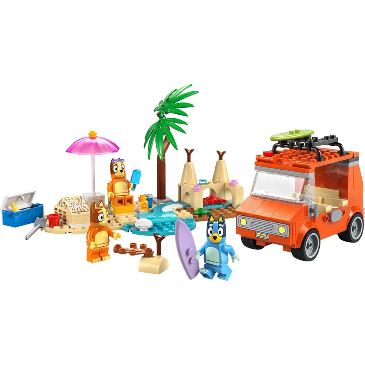 LEGO BLUEY`S BEACH & FAMILY CAR TRIP 11202