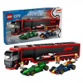 LEGO F1 TRUCK WITH RB20 & AMR24 CARS 60445