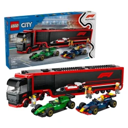 LEGO F1 TRUCK WITH RB20 & AMR24 CARS 60445