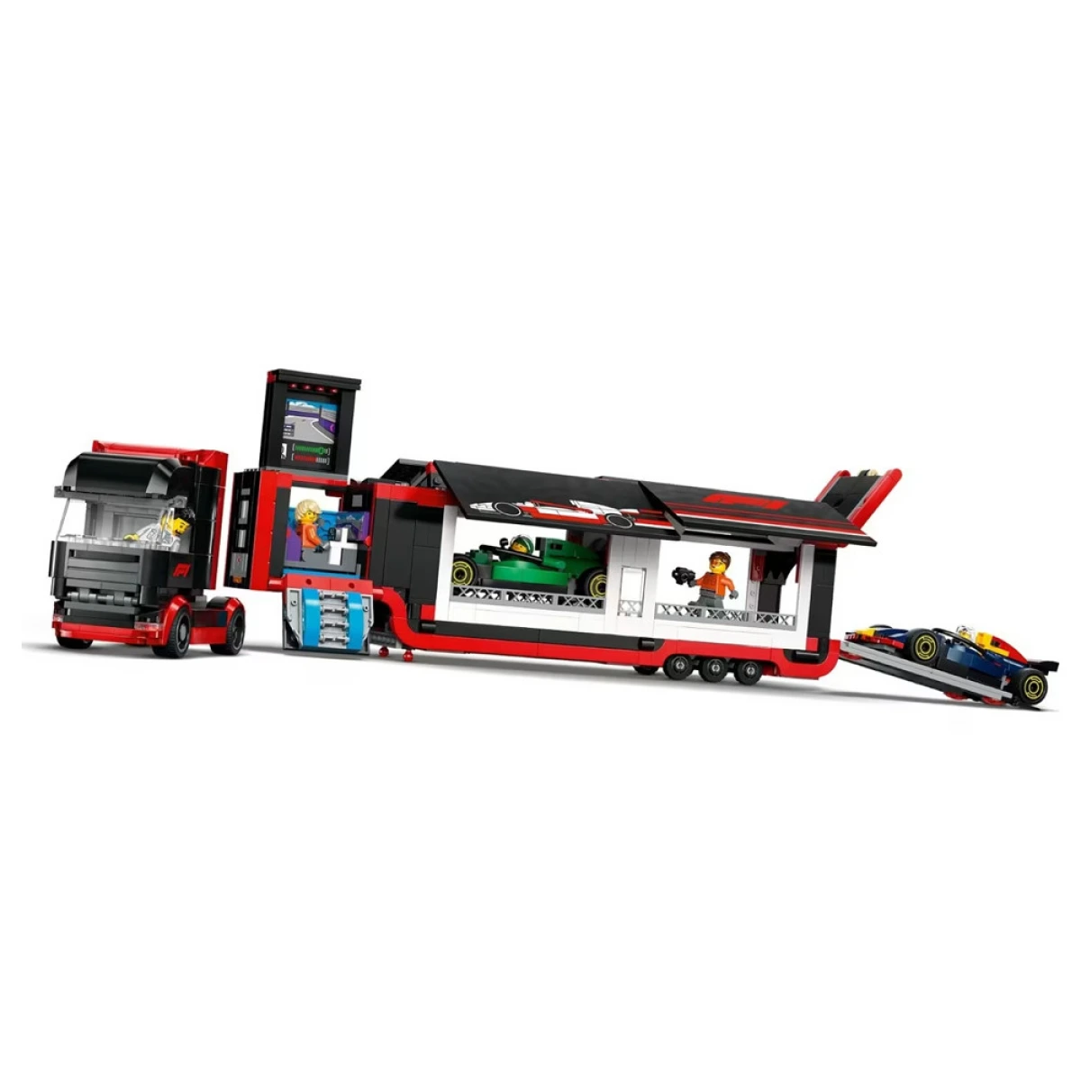 LEGO F1 TRUCK WITH RB20 & AMR24 CARS 60445