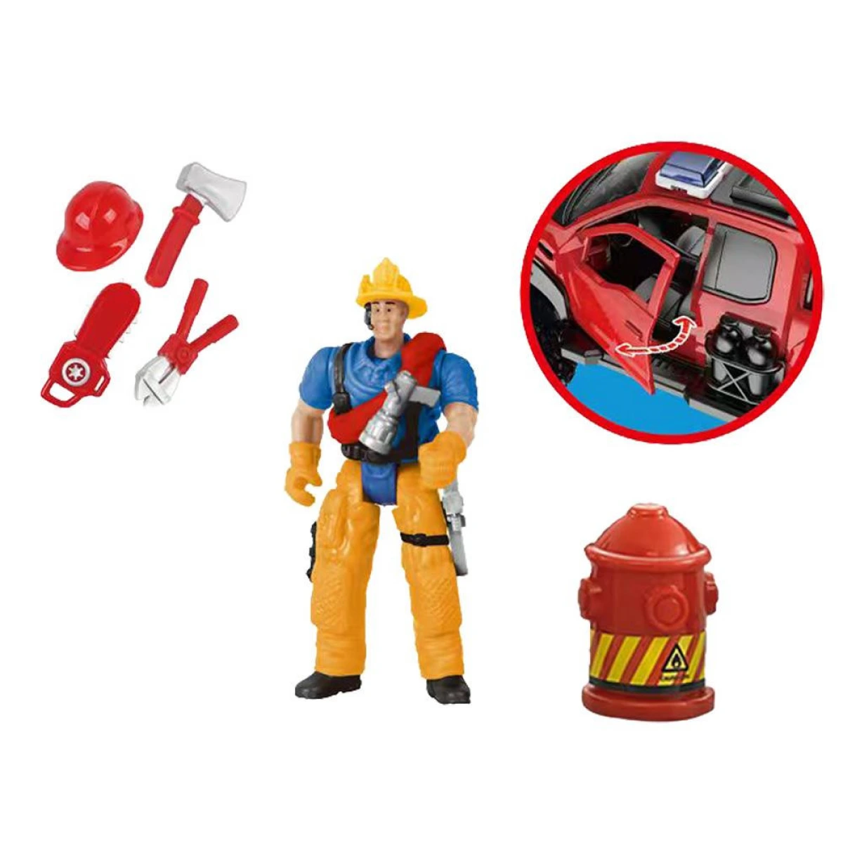 LUNA FIREFIGHTING RESCUE VEHICLE FRICTION SET WITH SOUND & LIGHT 623676