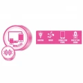 LUNA ΜΙΚΡΟΦΩΝΟ ΜΕ ΜΟΥΣΙΚΗ BLUETOOTH & USB ΡΟΖ 623741