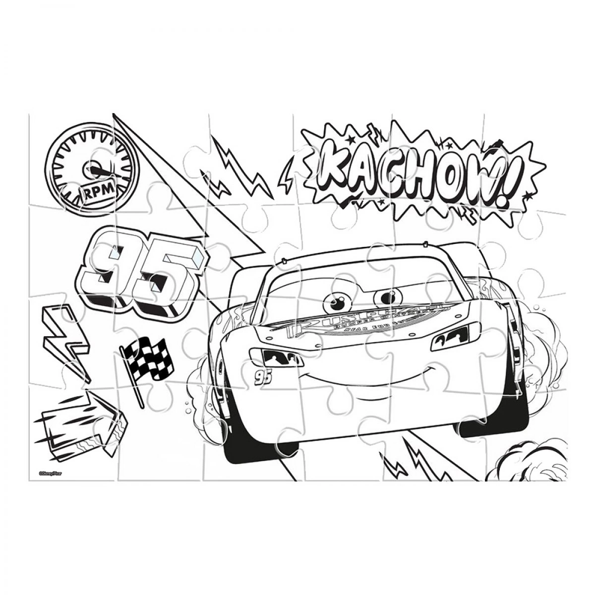 LUNA PUZZLE ΚΥΒΟΣ CARS 2 ΣΕ 1 562649 (24 ΤΜΧ.)