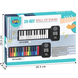 LUNA ΑΡΜΟΝΙΟ ΣΙΛΙΚΟΝΗΣ 25 ΚΛΕΙΔΙΩΝ ΑΣΠΡΟΜΑΥΡΟ ΜΕ USB 623292