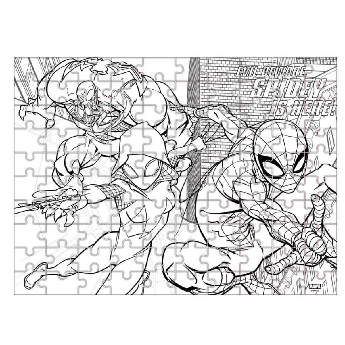LUNA PUZZLE 100ΤΕΜ.48Χ34ΕΚ.GLOW IN THE DARK SPIDERMAN 508707