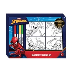 LUNA ΚΑΜΒΑΣ ΣΕΤ 4 ΤΕΜΑΧΙΑ ΜΕ 4 ΜΑΡΚΑΔΟΡΟΥΣ SPIDERMAN 508324