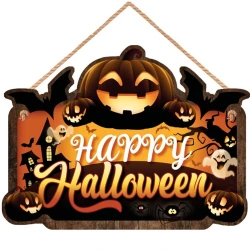 MASKARATA WOODEN SIGN HALOWEEN PUMPKIN 26884