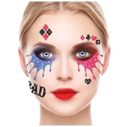 MASKARATA ΑΥΤΟΚΟΛΛΗΤΑ GLITTER ΠΡΟΣΩΠΟΥ ΚΟΡΙΤΣΙ Ι15860