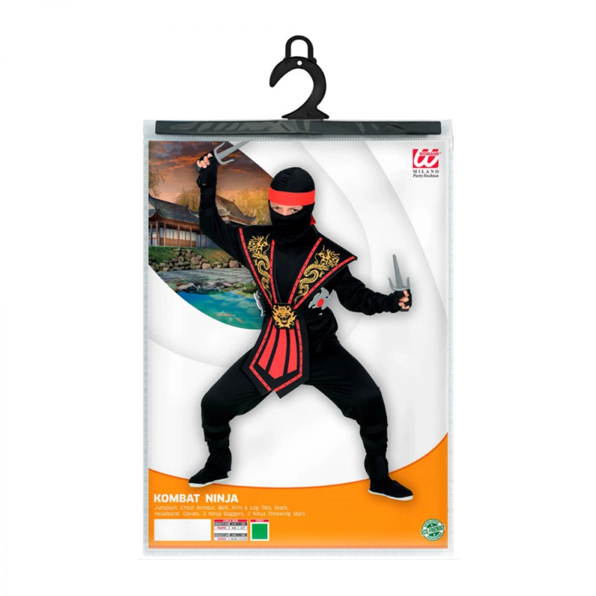 MASKARATA NINJA COSTUME (11-13 YEARS OLD) IT38568