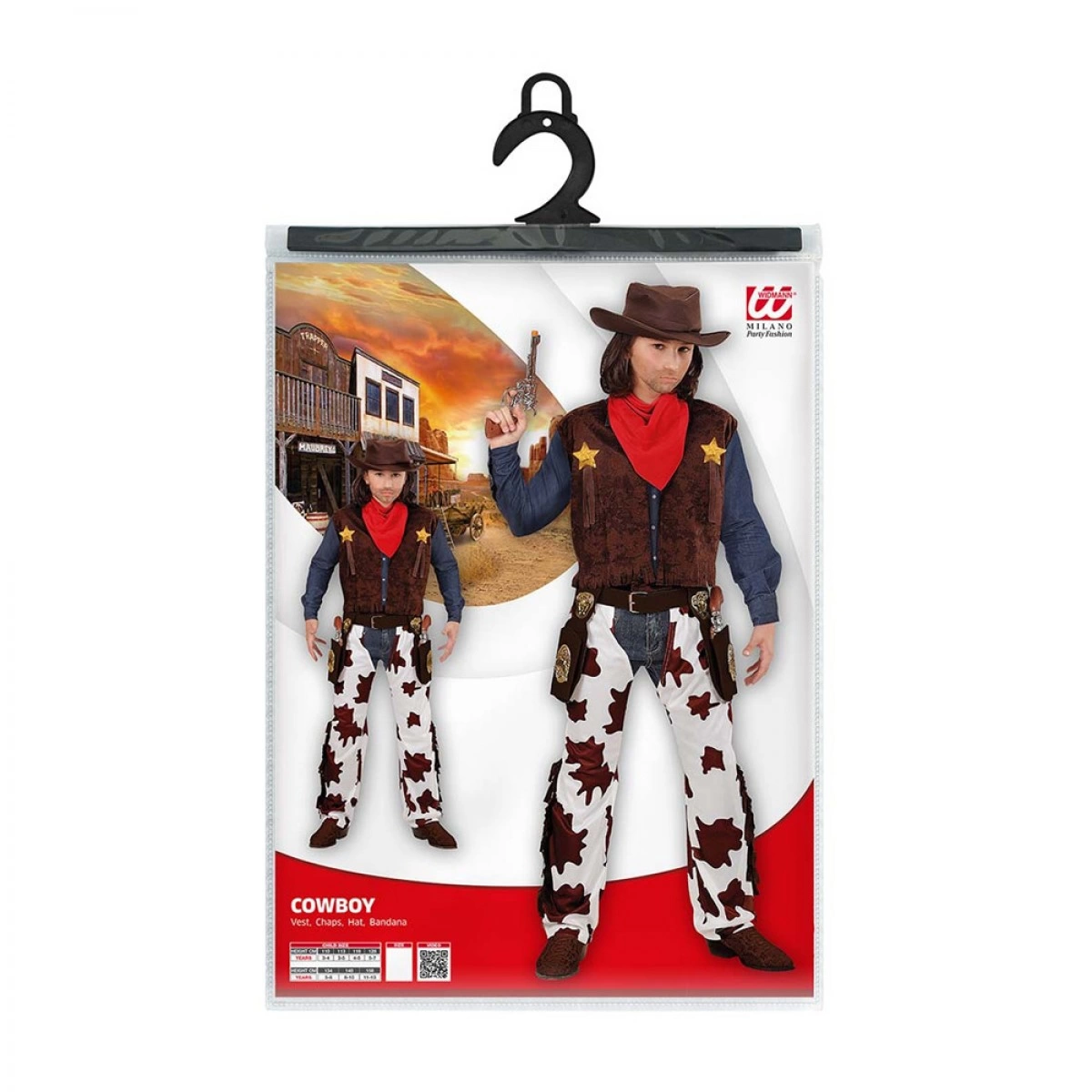 MASKARATA COWBOY COSTUME (4-5 YEARS OLD) IT707275