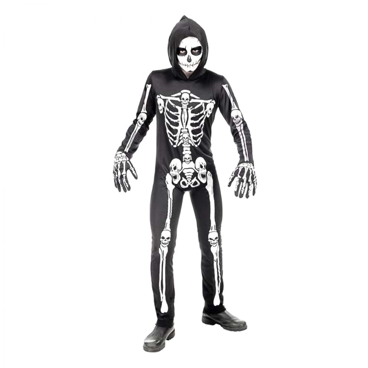 MASKARATA BLACK SKELETON COSTUM IT700067