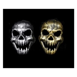 MASKARATA ΜΑΣΚΑ ΝΕΚΡΟΚΕΦΑΛΗ ΧΡΥΣΗ - ΑΣΗΜΙ ΑΣΟΡΤΙ 0291