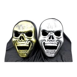 MASKARATA ΜΑΣΚΑ ΝΕΚΡΟΚΕΦΑΛΗ ΜΕ ΚΟΥΚΟΥΛΑ ΧΡΥΣΗ, ΑΣΗΜΙ 294